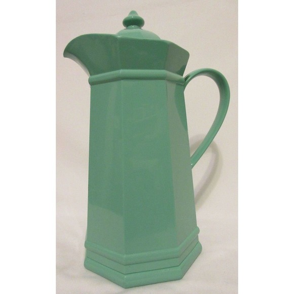 Vintage OGGI Corp. Mint Green Thermal Serving Carafe Pitcher Hard Plastic Retro - Picture 2 of 11